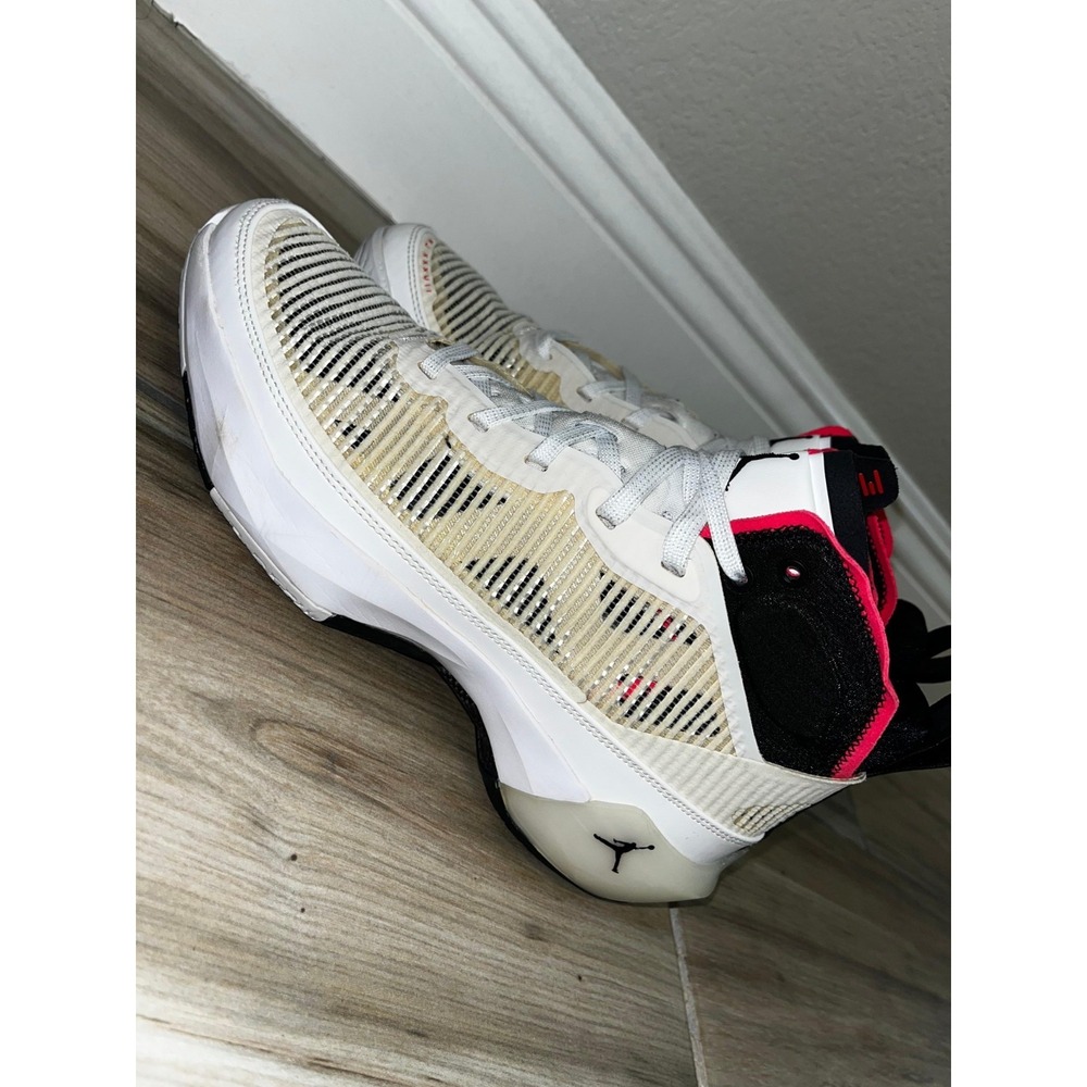 Jordan Air XXXVII 37 Kids Basketball Sneakers Sz 7Y White Lace Up DD7421-100